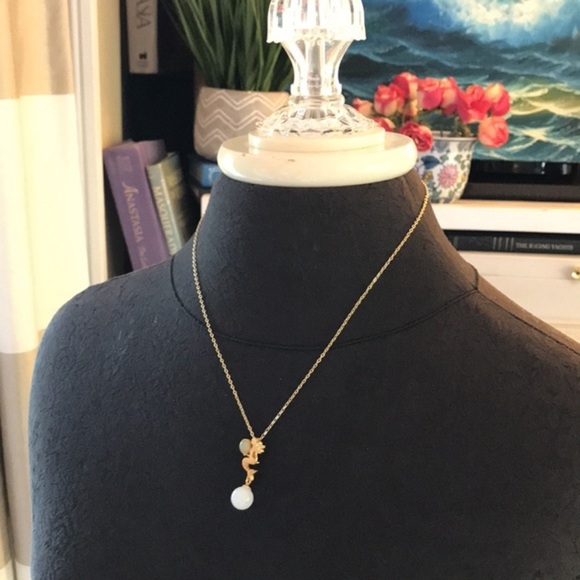 Mermaid 925 Necklace with Tourmaline Stone NWT - Picture 2 of 3